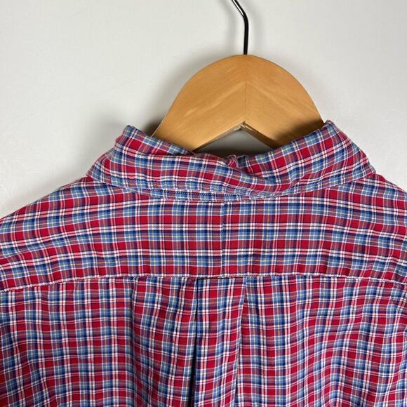Polo Ralph Lauren Button Down Shirt Collared Plaid Red Blue White Yellow Men’s L - Picture 6 of 13
